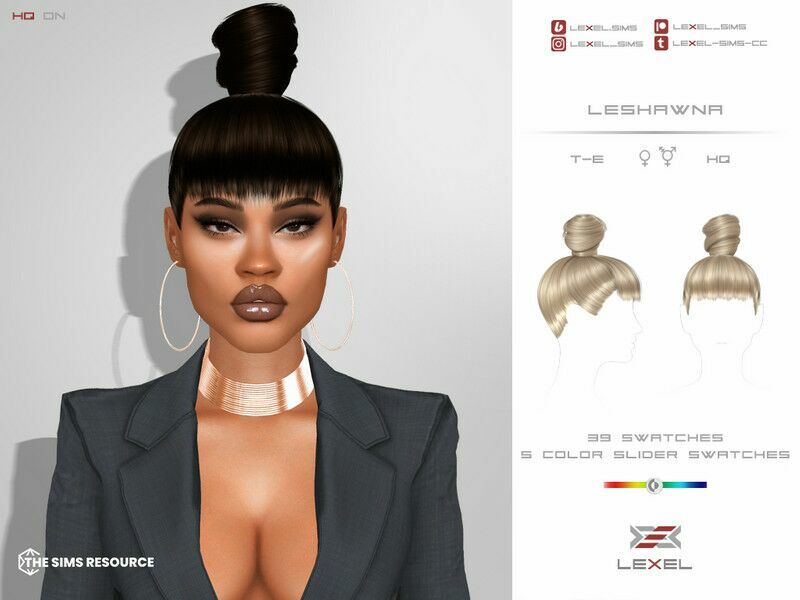 Leshawna – Hairstyle Sims 4 CC