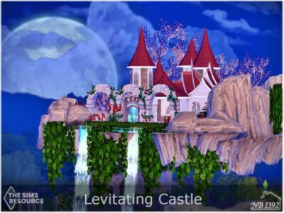 Levitating Castle (NO CC!) By Nobody1392 Sims 4 CC