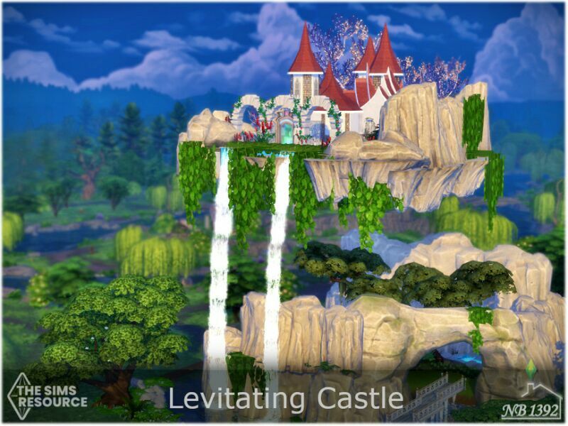 sims 4 cc levitating castle no cc by nobody1392 2