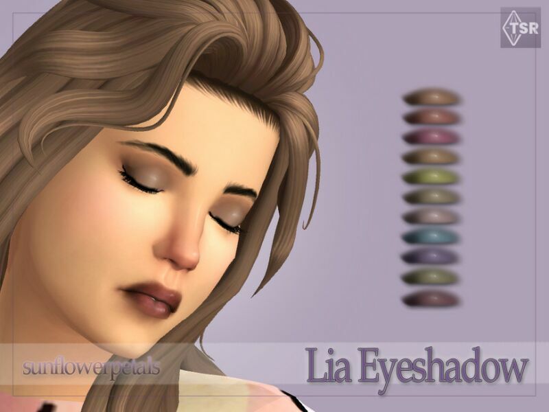 LIA Eyeshadow By Sunflowerpetalscc Sims 4 CC