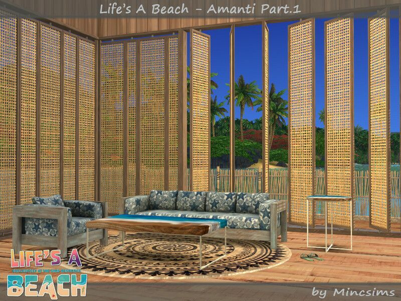 Life’S A Beach-Amanti SET Part.1 Sims 4 CC