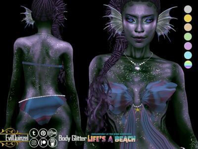 Life’S A Beach – Body Glitter Sims 4 CC