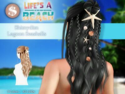 Life’S A Beach Lagoon Seashells Sims 4 CC