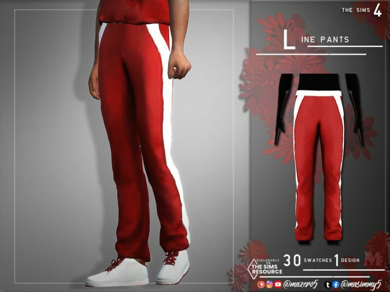 Line Pants By Mazero5 Sims 4 CC