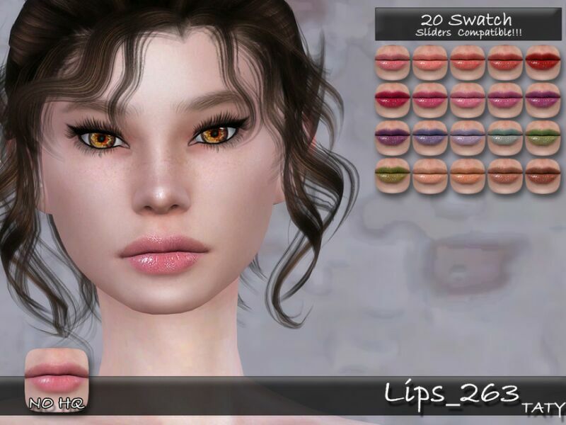 Lips_263 By Tatygagg Sims 4 CC