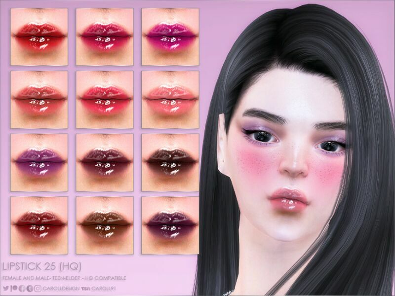 Lipstick 25 (HQ) By Caroll91 Sims 4 CC