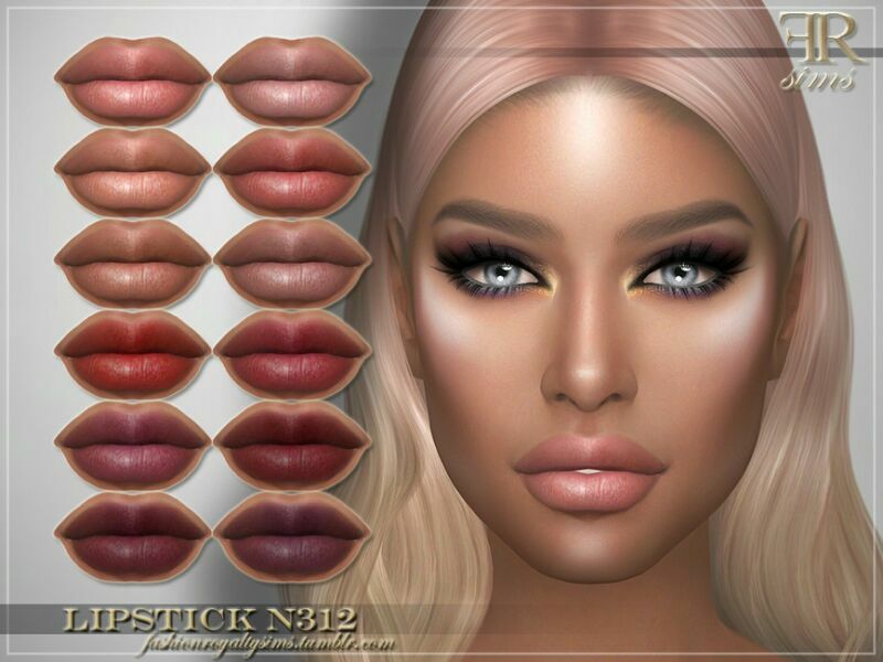 Lipstick N312 By Fashionroyaltysims Sims 4 CC