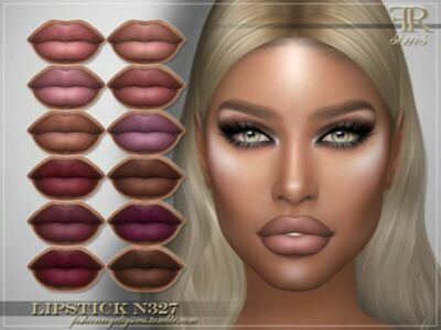 Lipstick N327 By Fashionroyaltysims Sims 4 CC