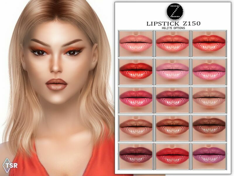 Lipstick Z150 By Zenx Sims 4 CC