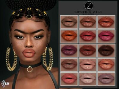 Lipstick Z151 By Zenx Sims 4 CC