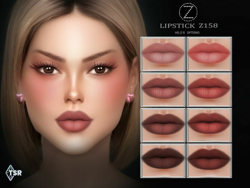 Lipstick Z158 By Zenx Sims 4 CC