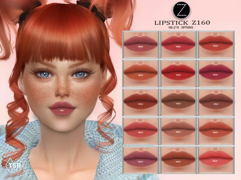 Lipstick Z160 By Zenx Sims 4 CC