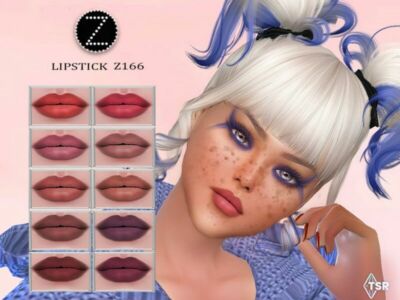 Lipstick Z166 By Zenx Sims 4 CC