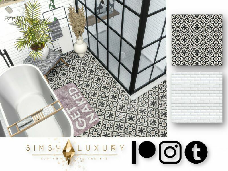 Liria Tiles Collection – Floors Sims 4 CC