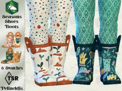 Little Gardener Boots – Needs EP Seasons By Pelineldis Sims 4 CC