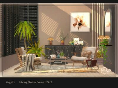 Living Room Corner PT.2 By UNG999 Sims 4 CC