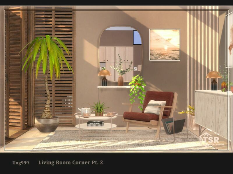 sims 4 cc living room corner pt 2 by ung999 3