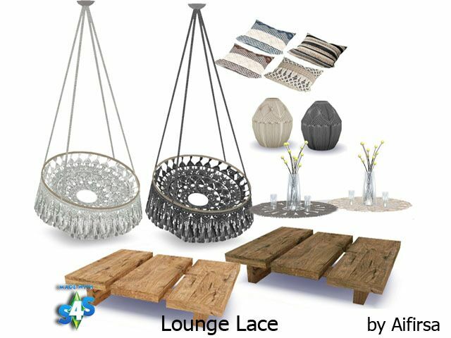 sims 4 cc living room lace by aifirsa 2