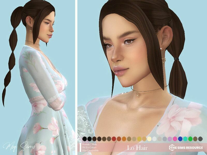 LO Hair By Msqsims Sims 4 CC