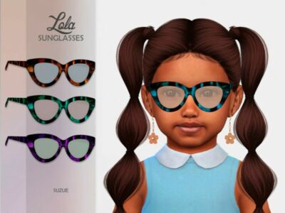 Lola Sunglasses Toddler By Suzue Sims 4 CC