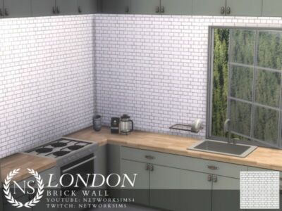 London Brick Wall By Networksims Sims 4 CC