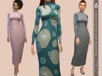 Long Dress Pattern Sims 4 CC