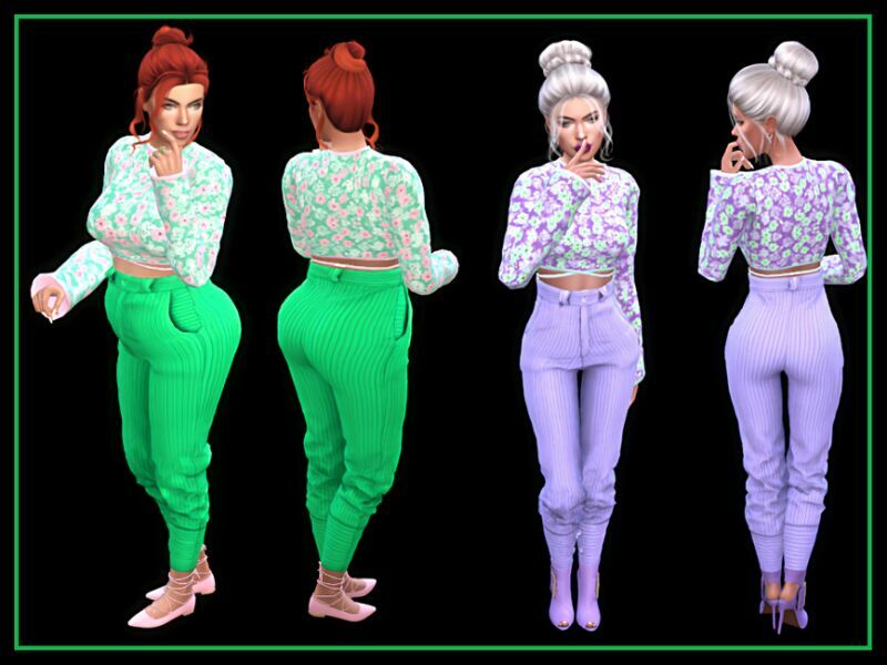 sims 4 cc long wide sleeves top by nadiafabulousflow 2