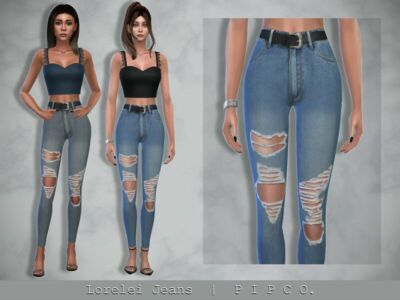 Lorelei Jeans (Ripped) – / Everyday Sims 4 CC