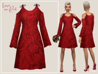 Love In RED By Paogae Sims 4 CC