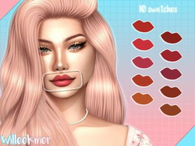 Love Kisses Lipstick By Willeekmer Sims 4 CC