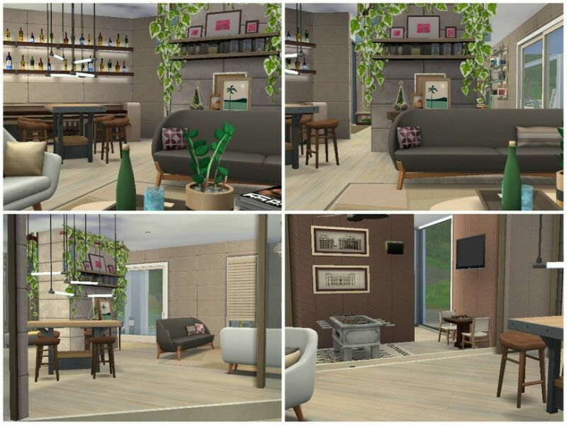 sims 4 cc lovely modern house no cc 4