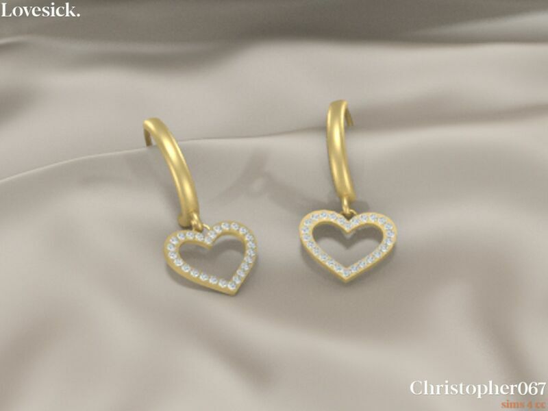 sims 4 cc lovesick earrings by christopher067 3