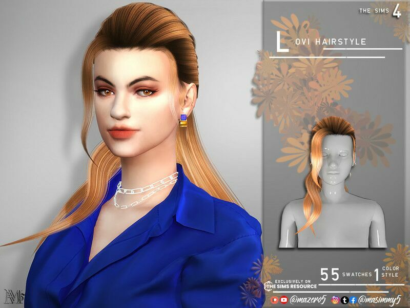 Lovi Hairstyle By Mazero5 Sims 4 CC