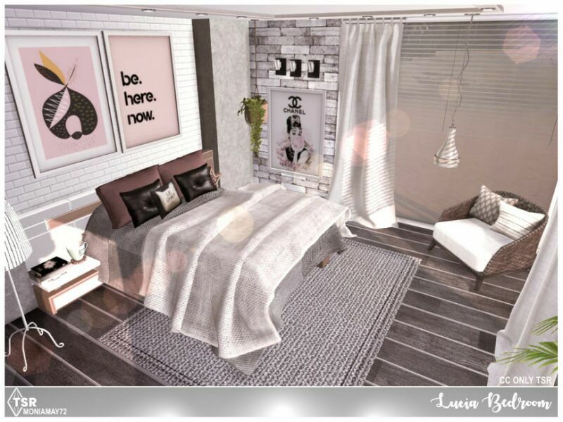 sims 4 cc lucia bedroom by moniamay72 5