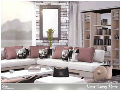 Lucia Living Room By Moniamay72 Sims 4 CC