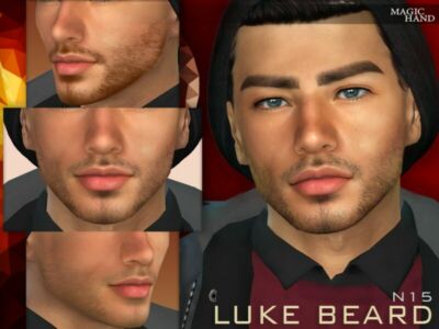 Luke Beard N15 [Patreon] By Magichand Sims 4 CC