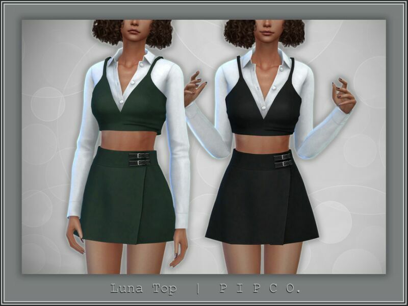 Luna TOP. By Pipco Sims 4 CC