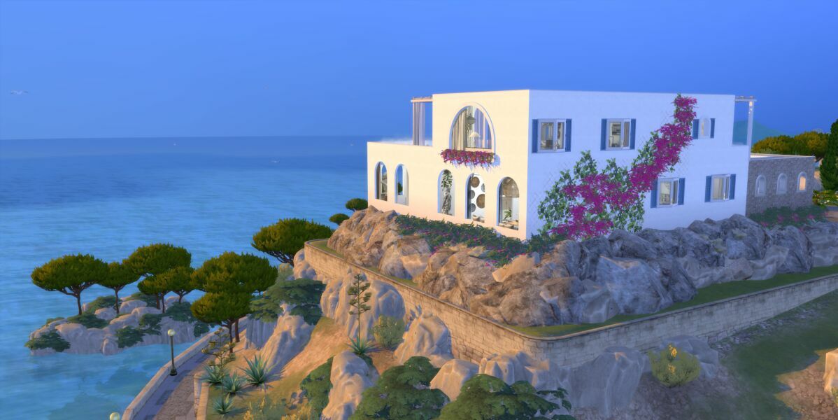 sims 4 cc luxury greek villa cc build by similebuilds 10