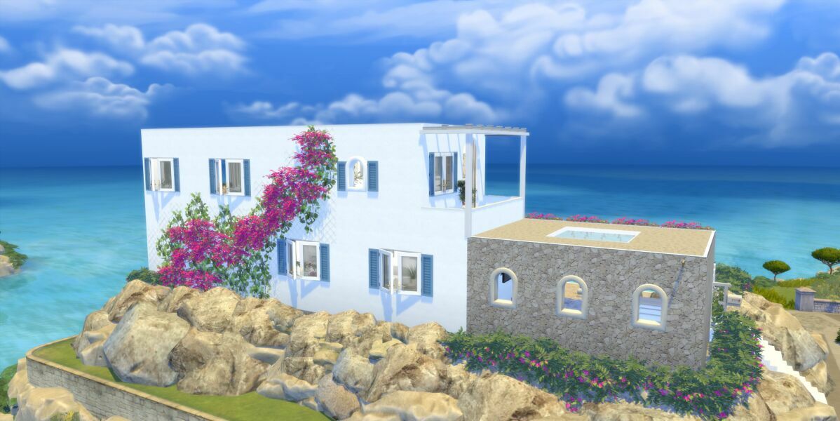 sims 4 cc luxury greek villa cc build by similebuilds 2