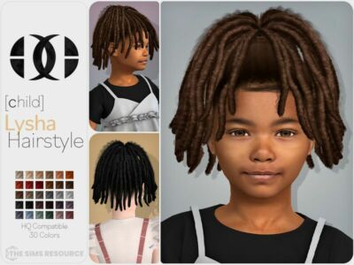 Lysha Hairstyle [Child] By Darknightt Sims 4 CC