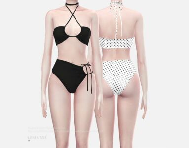 Magda Butrym Nylon Swim SET By Charonlee Sims 4 CC