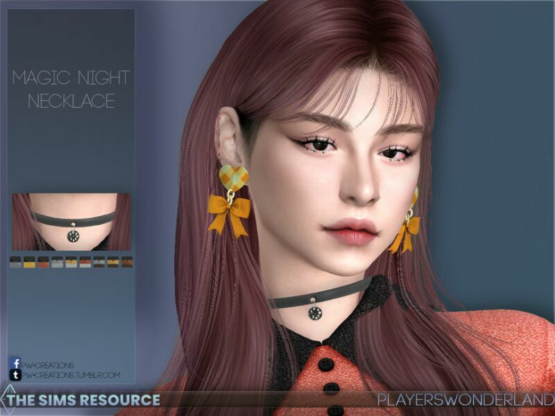 sims 4 cc magic night necklace by playerswonderland 2