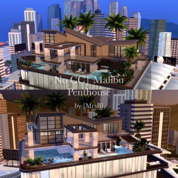 Malibu Penthouse |CC Free By Mrsbarbiex3 Sims 4 CC