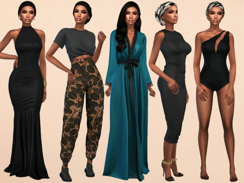 sims 4 cc malika coleman by jolea 2