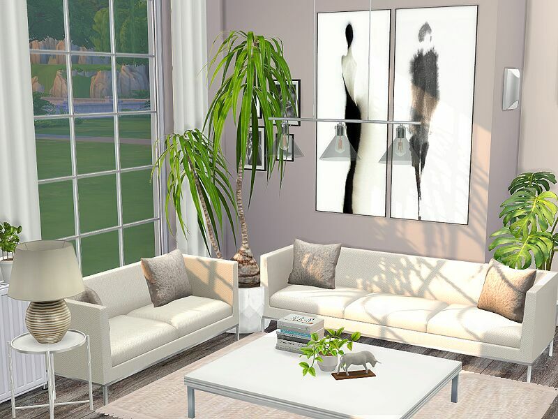 Malmo Living Room – CC By Flubs79 Sims 4 CC