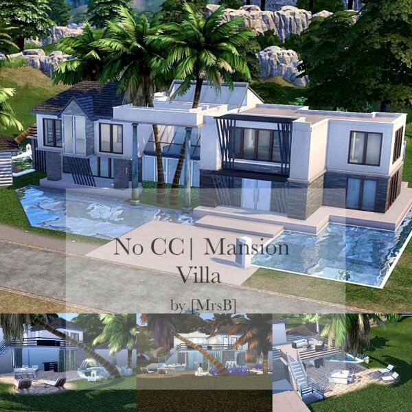 Mansion Villa |CC Free By Mrsbarbiex3 Sims 4 CC