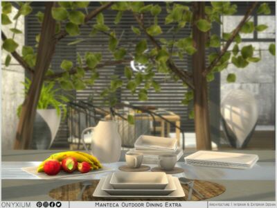 Manteca Outdoor Dining Extra By Onyxium Sims 4 CC