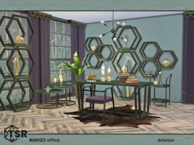 Margo Office By Soloriya Sims 4 CC