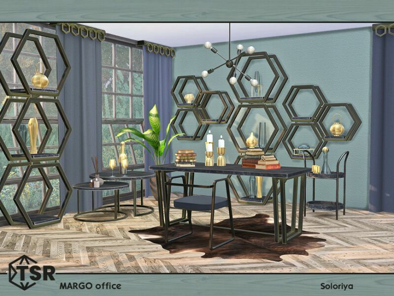 sims 4 cc margo office by soloriya 7