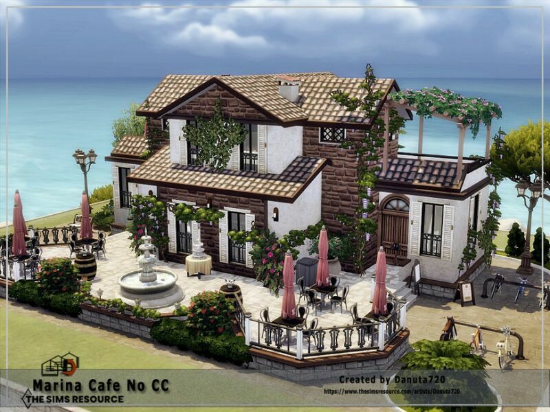 sims 4 cc marina cafe ii no cc by danuta720 4